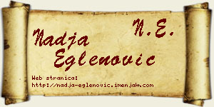 Nadja Eglenović vizit kartica